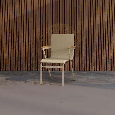 Svea Kathrine eetkamerstoelen - beige/teak