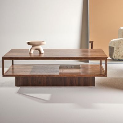 Svea Khamzat salontafel - 130 x 60 cm - walnoot