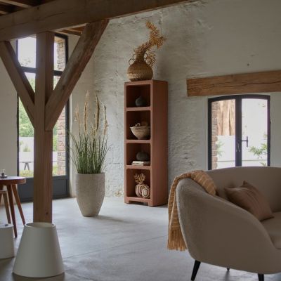 Light & Living Naluno wandkast 60x35x190 cm - terra