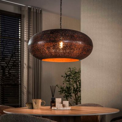 Fraaai Reba hanglamp 1-lichts ø68 cm  antiek koper