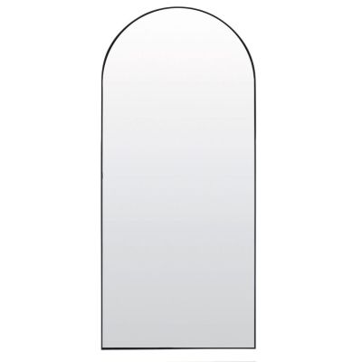 Light & Living Zeneto spiegel rond 80x1,5x180 cm - helder glas/zwart - OUTLET B