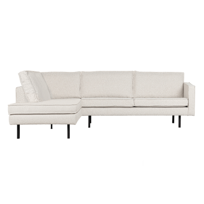 Woood Rodeo hoekbank links bouclé naturel