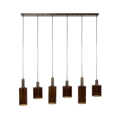 Fraaai Lucien hanglamp 6-lichts - sienna bruin - OUTLET B