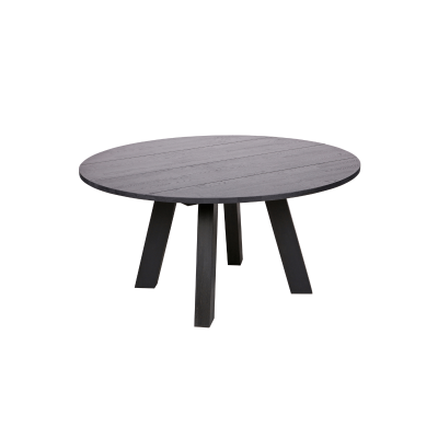 Woood Rhonda eettafel XL ø150 cm eiken blacknight