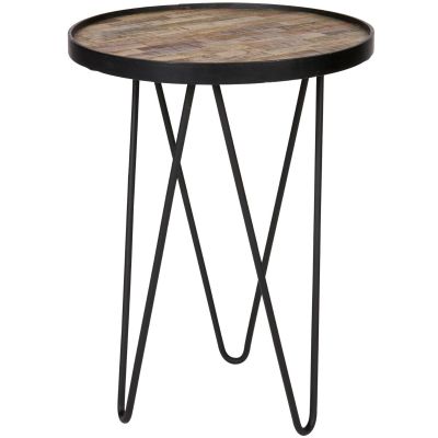 Woood Lev bijzettafel hout/metaal