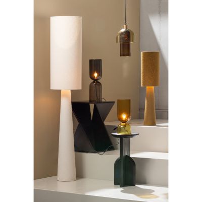 Woood Loft vloerlamp XL metaal/bouclé 187xø35 cm