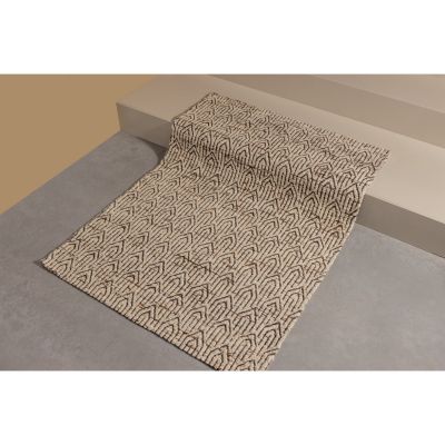 Woood Joslin vloerkleed rond wol 170x240 cm - naturel melange