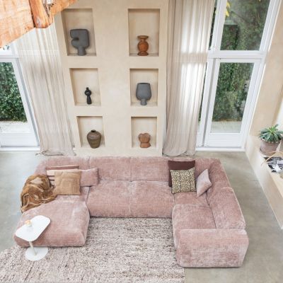 Woood Efia vloerkleed wol 170x240 cm - bruin melange