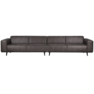 Woood Statement xl 4-zits bank 372 cm ecoleer - donkergrijs