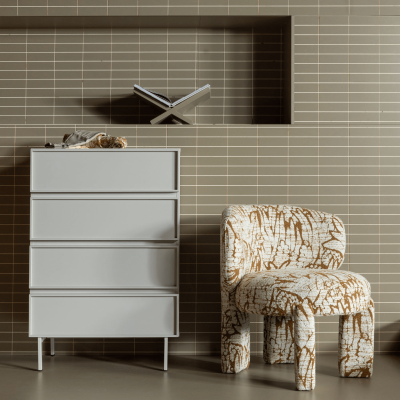 Woood Tours ladekast 4 lades melamine/mdf - zand