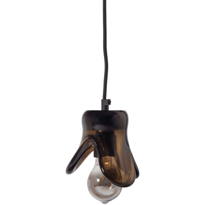 Woood Elle hanglamp klein glas - bruin