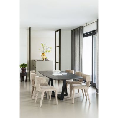 Woood Tablo eettafel deens ovaal 220x100 cm - mystic brown