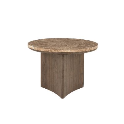 Eleonora Salontafel Okke klein - walnoot fineer/Emperador marmer