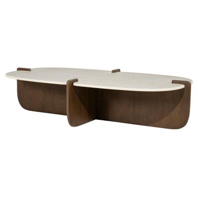 Eleonora Salontafel Filou groot - eiken fineer/keramiek