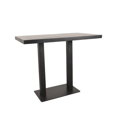 Label51 Restaurant/Bartafel 120x70x92 cm - straight edge - zwart