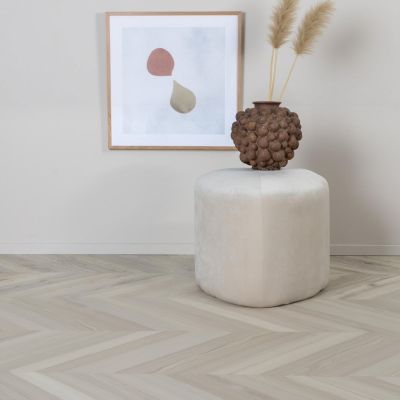 Svea Troy poef - velvet - beige