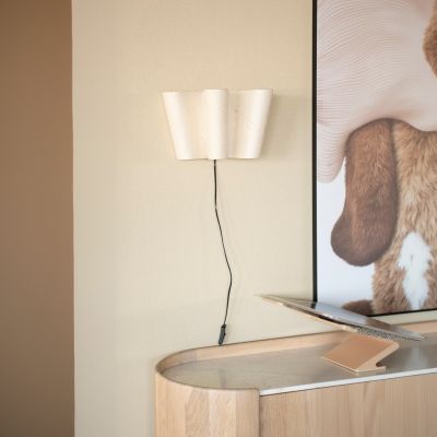 By-Boo Meander wandlamp - crème