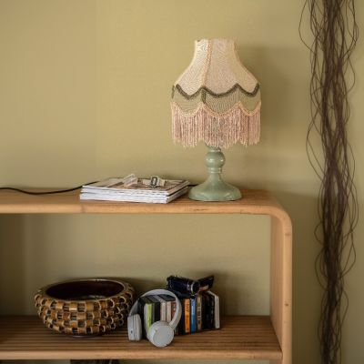 By-Boo Fringaloo tafellamp - groen
