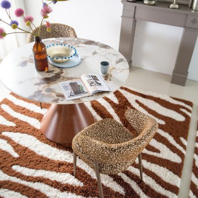 By-Boo ronde eettafel Roka - roestbruin