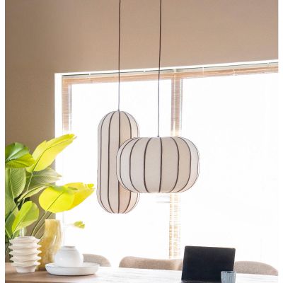 By-Boo hanglamp Pendant Cocoon 2 - wit/bruin