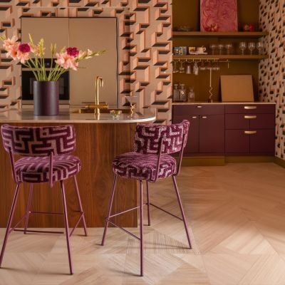 The Home Style Club Barstoel Belle Vie - plum
