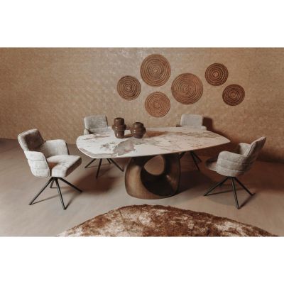 Tower Living Castello eettafel - 220 cm - brons