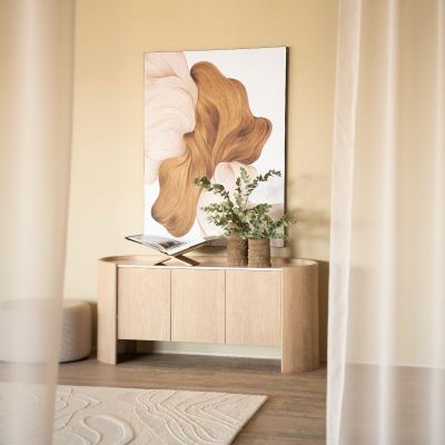Eleonora Don dressoir 165 cm - naturel/marmer