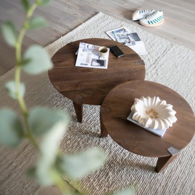 Eleonora Davina salontafel rond ø80 cm - naturel