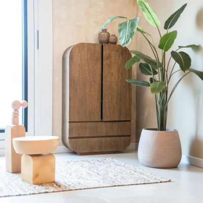 Eleonora King wandkast hout - naturel