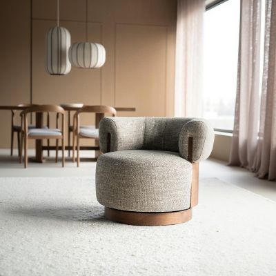 Eleonora fauteuil Nila bruin