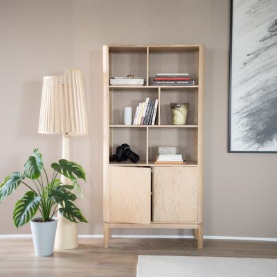 Eleonora Boekenkast Harvey - eikenhout - 180x90 cm