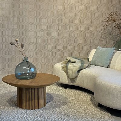 Livingfurn Lausanne bijzettafel ø80 cm - bruin