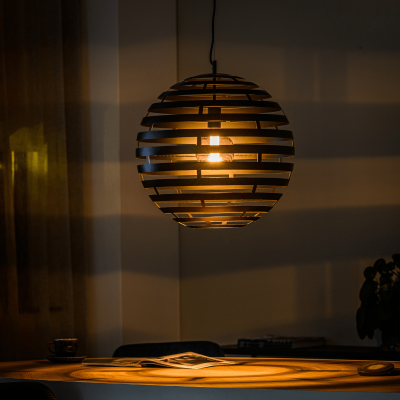 Josefien hanglamp zwart staal 50 cm van het woonmerk Vurna