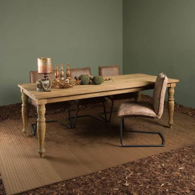 Tower Living Bologna eettafel - 200 cm - bruin