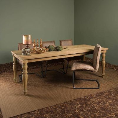 Tower Living Bologna eettafel - 240 cm - bruin