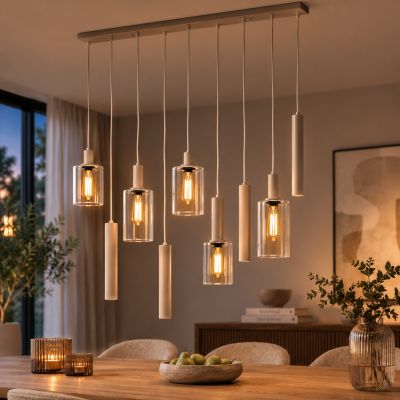 Fraaai Lucien hanglamp 5+4-lichts