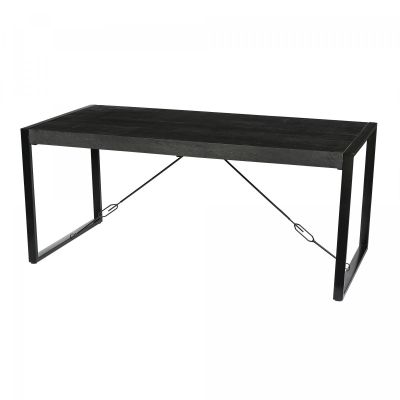 Livingfurn Norris eettafel 160x90 cm - zwart