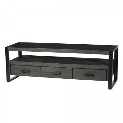 Livingfurn Norris tv-meubel 150 cm - zwart