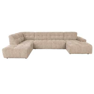 Tower Living Memphis Chaise R - 3-zitsbank - Ottoman L