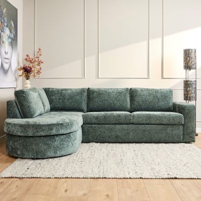 Starfurn Alma 2,5-zitsbank divan rechts - groen