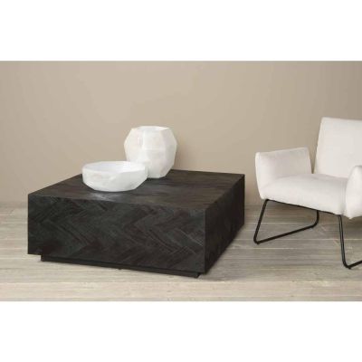 Tower Living Ziano salontafel vierkant - 100 cm - zwart