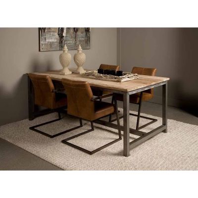Tower Living Venetie eettafel - 180 cm - bruin