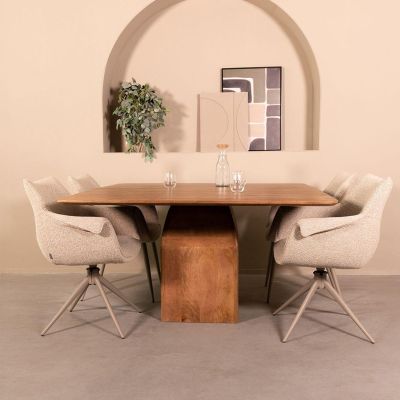 Label51 Ingo eettafel 140x140x76 cm
