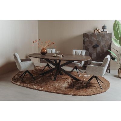 Tower Living San Marino eettafel - 180 cm - bruin