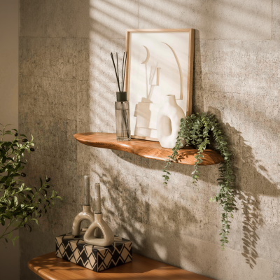 Fraaai Boka organische wandplank - 90 cm - naturel