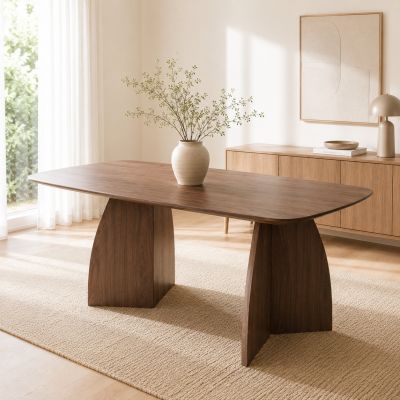 DS4U Aiko eettafel 200 cm - walnoot fineer