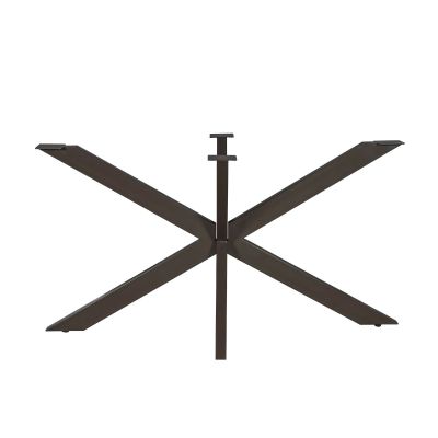 Starfurn Matrixpoot ovaal/rechthoek 140 cm koker 4x8 cm - anodic bruin