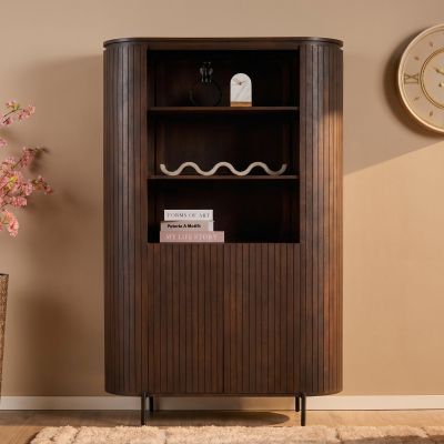 Starfurn Wandkast Solana mangohout 115 cm - bruin