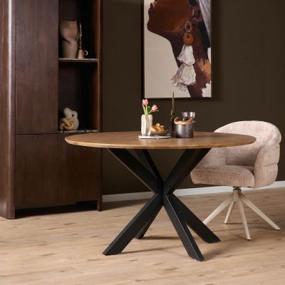Starfurn Eettafel Madison ø110 cm - naturel