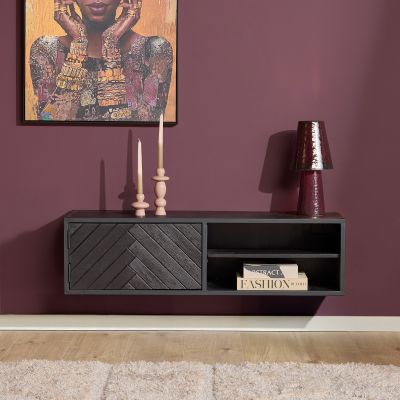 Starfurn Zwevend tv-meubel New York 120 cm - zwart